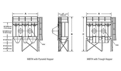 Donaldson Torit MBT Modular Baghouse 460 ft² Dust Collector - Image 3
