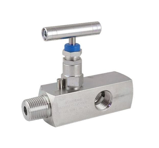 Stainless Steel 1/2 in Multi-Port Needle Valve - Image 1