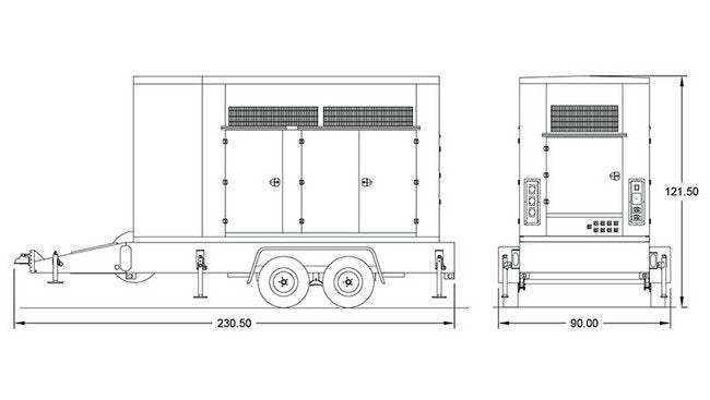 Blue Star 125 kW Diesel Mobile Generators - Image 2