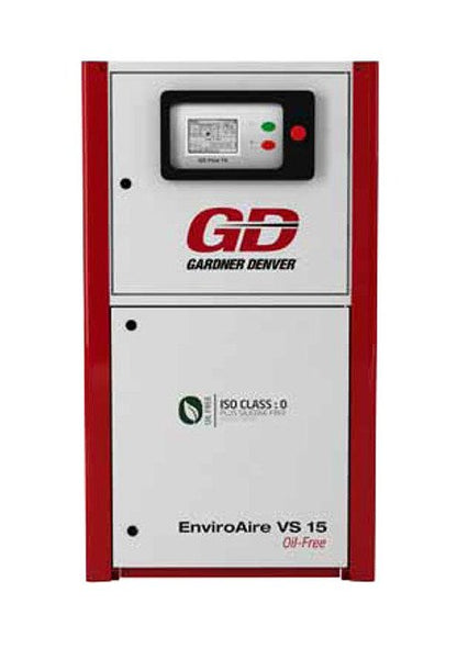 Gardner Denver 15 kW EnviroAire Oil-Less Rotary Screw Air Compressor - Image 1