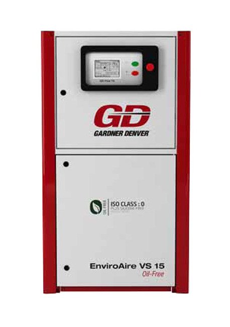 Gardner Denver 15 kW EnviroAire Oil-Less Rotary Screw Air Compressor - Image 1