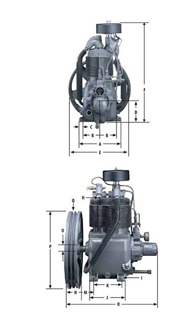Gardner Denver™ R Series CAPRSA Bare Air Compressor Pump - Image 2