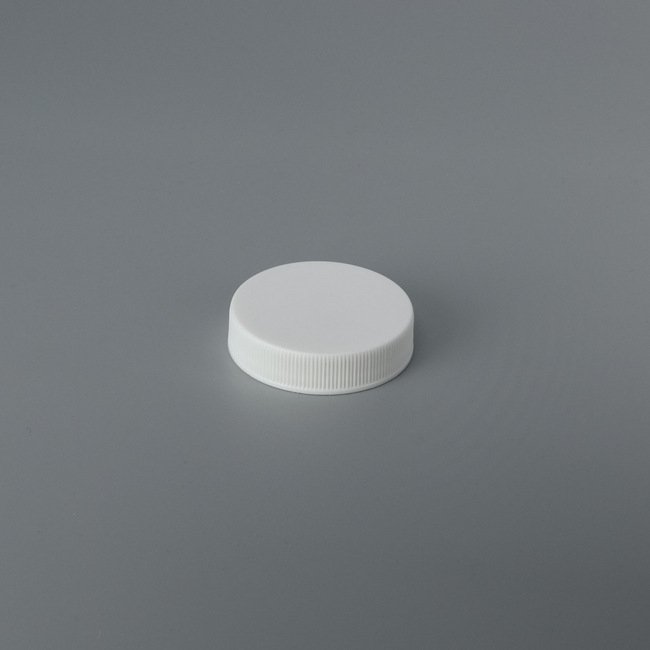 45mm Threaded Plastic Ribbed Side Top Closure Cap - Image 1