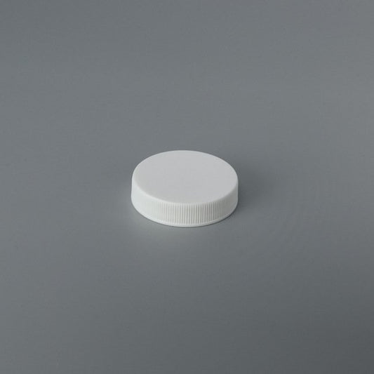 45mm Threaded Plastic Ribbed Side Top Closure Cap - Image 1