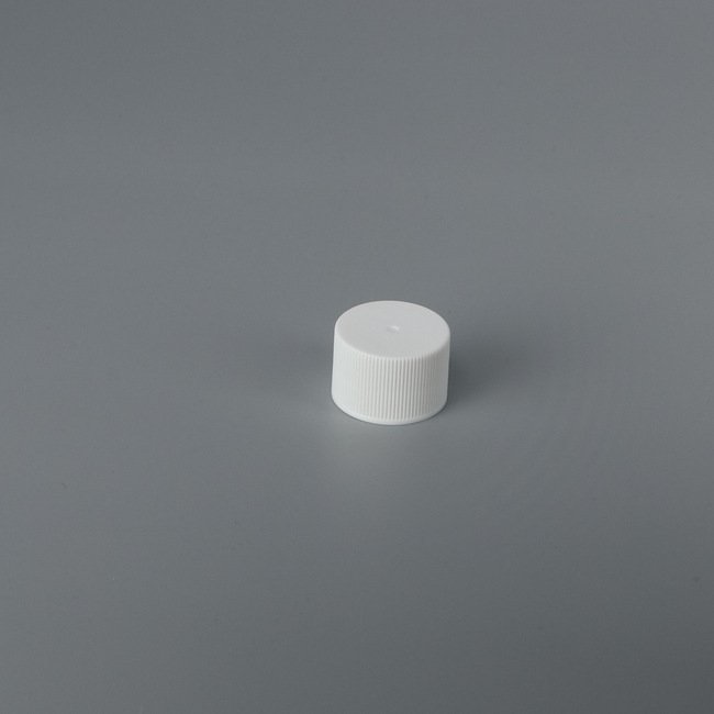 MRP Solutions 24mm Non-Stacking Plastic Ribbed Side Matte Top Closure Cap - Image 1