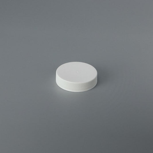 43mm Non-Stacking Threaded Plastic Ribbed Side Closure Cap - Image 1