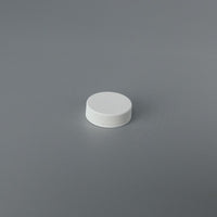33mm Threaded Plastic Ribbed Side Matte Top Closure Cap