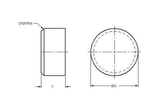 Ultra-Met Round Wear Button Cutting Tool Insert, 0.370 Inch Diameter - Image 1