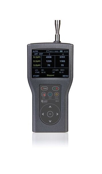 AiryTech P611 Handheld Particle Counter with Temp/Humidity Probe - Image 1