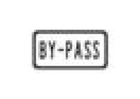 M Series Black on White Route Marker Sign - Image 1