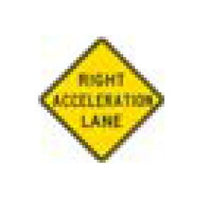 Black on Yellow Warning Sign - W-Series