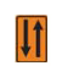 W-Series Black on Orange Warning Sign - 12 x 18 in - Image 1