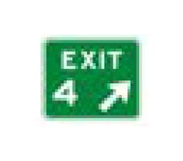 Expressway and Freeway Guide Sign - White on Green - Image 1