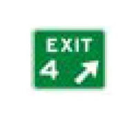Expressway and Freeway Guide Sign - White on Green