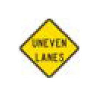 W-Series Black on Yellow Warning Sign - Conventional and Expressway Sizes