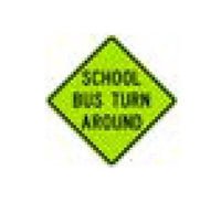 Fluorescent Yellow-Green School Warning Sign - S Series