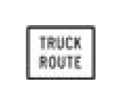 Conventional Road R-Series Black on White Regulatory Sign - 24 x 18 in - Image 1