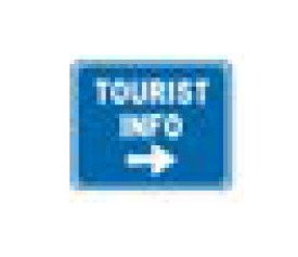 D Series White on Blue Conventional Road Guide Sign - Image 1