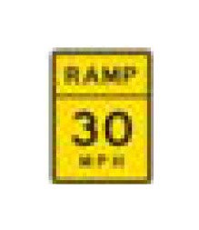 W-Series Black on Yellow Warning Sign for Traffic Safety - Image 1