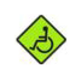 W-Series Black on Fluorescent Yellow-Green Warning Sign - Image 1