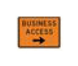 G Series Construction Information Sign - Black on Orange, Various Sizes - Image 1