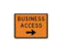 G Series Construction Information Sign - Black on Orange, Various Sizes