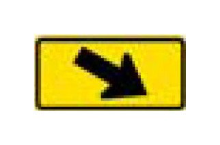 W-Series Black Warning Sign for Diamond Parking Spaces - Image 1