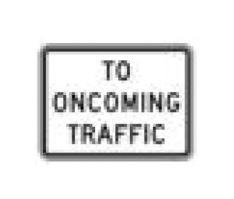 R-Series Black on White Regulatory Sign for Roads and Highways - Image 1