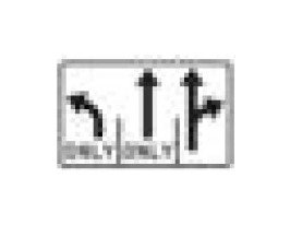 Lane-Use Control Sign - R3-8 Series 48x30 & 54x30 in - Image 1