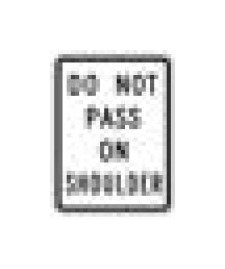 R-Series Black on White Regulatory Sign for Parking and Roads - Image 1