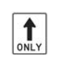 R-Series Black on White Regulatory Sign for Traffic Control