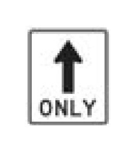 R-Series Black on White Regulatory Sign for Traffic Control - Image 1