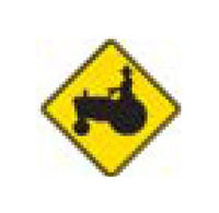 W-Series Black on Yellow Warning Sign - 36 x 36 in