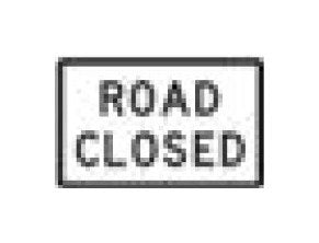 R-Series Black on White Regulatory Sign - 48 x 30 in - Image 1