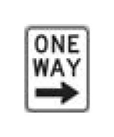 R-Series Black on White Regulatory Sign - Parking & Custom Signage - Image 1