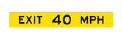 Expressway and Freeway Guide Sign - E Series (Black on Yellow) - Image 1