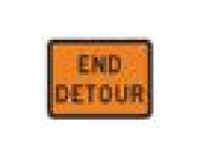 Black on Orange Route Marker Sign - M Series - Image 1