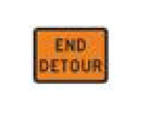 Black on Orange Route Marker Sign - M Series