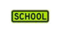 Fluorescent Yellow-Green School Warning Sign - S Series