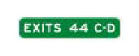 E Series White on Green Expressway and Freeway Guide Sign
