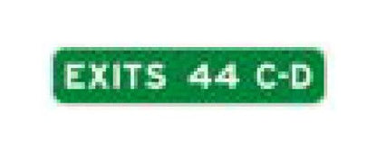 E Series White on Green Expressway and Freeway Guide Sign - Image 1