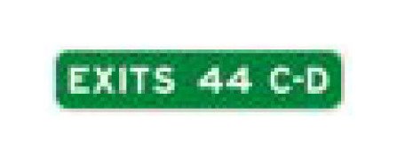 E Series White on Green Expressway and Freeway Guide Sign - Image 1