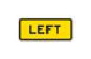 Expressway and Freeway Guide Sign - Black on Yellow - Image 1