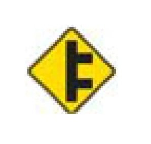 Black on Yellow Warning Sign - W-Series - Image 1