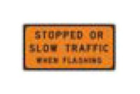 G Series Black on Orange Construction Information Sign - 96 x 48 in