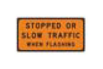 G Series Black on Orange Construction Information Sign - 96 x 48 in - Image 1