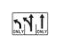 R3-8 Series Lane-Use Control Sign - 48 x 30 Inch