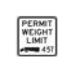 36x36 R-Series Black on White Regulatory Sign - Image 1