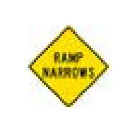 W-Series Black on Yellow Warning Sign - Large Size - Image 1