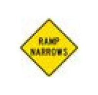 W-Series Black on Yellow Warning Sign - Large Size